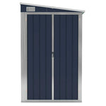 Wall-mounted Garden Shed Anthracite 118x194x178 cm Steel 316223