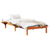 Bed Frame Wax Brown 80 x 200 cm Solid Pine Wood 873210