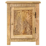 Bedside Table Solid Mango Wood 40x30x50 cm 246151