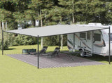 Tent Carpet Anthracite and White 400x600 cm HDPE 310833