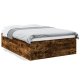 Bed Frame without Mattress Smoked Oak 140x200 cm 3280927
