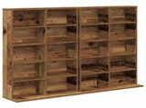 CD Cabinet 2 pcs Old Wood 65 x 23.5 x 97.5 cm Engineered Wood 8012687