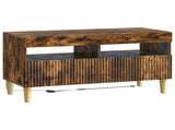 LED TV Cabinet Smoked Oak Engineered Wood 896780