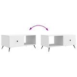 Coffee Table White 90 x 50 x 40 cm Engineered Wood 895645