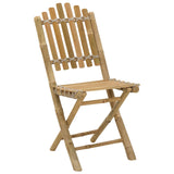 Garden Chair 4 pcs Natural Bamboo 42028078