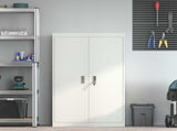 Storage Cabinet White 80 x 40 x140 cm Steel 3406183