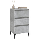 Bedside Cabinet Concrete Grey 40x35x70 cm Engineered Wood 819672