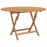 Garden Dining Set Folding 5 pcs Brown Solid Teak wood 3385970