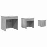 Nesting Tables 3 pcs Grey Sonoma Engineered Wood 815226