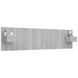 Bed Headboard with Cabinets Grey Sonoma Engineered Wood 3115754