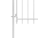 ZNTS Garden Gate Steel 1x2 m White 143065