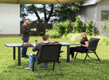 Set of Two Folding Outdoor Chairs - Black T3398P328464
