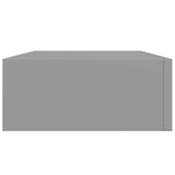 Wall-mounted Drawer Shelves 2 pcs Grey 40x23.5x10cm MDF 330246