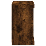 Sideboard with LED Lights Smoked Oak 60.5x37x67 cm 836697