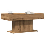 Coffee Table Artisan Oak 96x50x45 cm Engineered Wood 856547