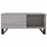 ZNTS Coffee Table Grey Sonoma 80x80x36.5 cm Engineered Wood 830794
