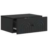 Wall-Mounted Bedside Cabinet 2 pcs Black 49 x 34.5 x 20 cm 898108