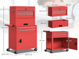 Three-Part Steel Locking Tool Chest - Red T3398P425129
