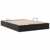 Storage Bed with Headboard Black 135 x 190 cm Faux leather 3369966