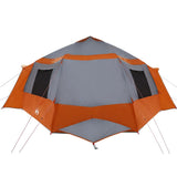 Cabin Tent 12-Person Grey and Orange 500 x 500 x 294 cm 42004058