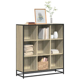 Bookcase Sonoma Oak 97.5x33x107.5 cm Engineered Wood and Metal 3300861