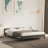 Bed Frame without Mattress Dark Grey 180x200cm Super King Velvet 349909