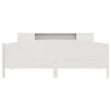 Bookcase Bed without Mattress White 200x200cm Solid Wood Pine 3323054
