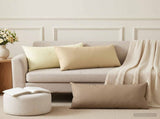 Cushion Cover 12 pcs HEERLEN Taupe 40 x 80 cm Polyester 910050