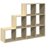 Room Divider Bookcase 3-Tier Sonoma Oak 137.5x29x103.5 cm Engineered Wood 857978
