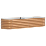 Garden Raised Bed Brown 240 x 80 x 44 cm Steel 42011332