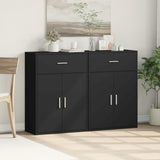Sideboards 2 pcs Black 60x30x84 cm Engineered Wood 3276596