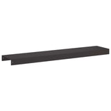Garden Cover Profile 10 pcs 100 x 20 x 5 cm Steel Black 8012921