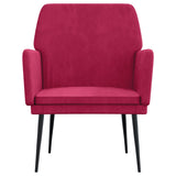 Armchair Wine Red 62x79x79 cm Velvet 351376