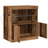 LED Sideboard Brown 60.5 x 37 x 67 cm Engineered Wood 863027