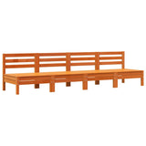 Garden Sofas Armless 4 pcs Wax Brown Solid Wood Pine 838009