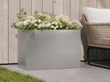Garden Planter Silver 50 x 20 x 40 cm Stainless Steel 8005450