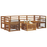 Sofa Sets 7 pcs Natural Solid Acacia Wood 3374459
