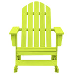 Garden Adirondack Rocking Chair Solid Fir Wood Green 315886