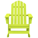 Garden Adirondack Rocking Chair Solid Fir Wood Green 315886