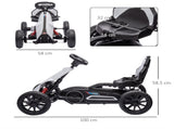 12V Electric Go Kart for Kids, Ride-On Racing Go Kart with Forward Reversing, Rechargeable Battery, T3398P348371