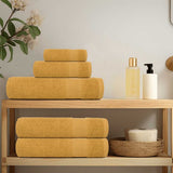 Sauna Towels "FROGN" 4 pcs Gold 80x200 cm 360 gsm 136816