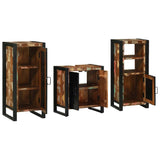Bathroom Furniture Set 3 pcs Multicolour Solid Reclaimed Wood 3305629