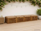4-Piece Seat Cushions VUGHT 4 pcs 100% Polyester Sand 946271