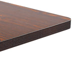 ZNTS Bistro Table Dark Brown 60X60 cm MDF 286431