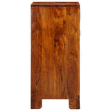 Floral End Table with Drawer with Storage Brown 40 x 35 x 75 cm 4016527