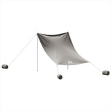Beach Canopy with Sand Anchors Grey 214x236 cm 4008643