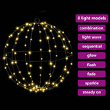 Ball with 192 LEDs 2 pcs Warm white 40 x 40 x 43.5 cm Metal 42019110