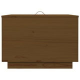 Storage Boxes with Lids 3 pcs Honey Brown Solid Wood Pine 818248