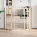 Dog Gate Foldable 3 Panels 150 cm Poplar Wood 352174