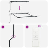 Awning Frame Retractable Anthracite 2.5 x 2 m Metal 42002552